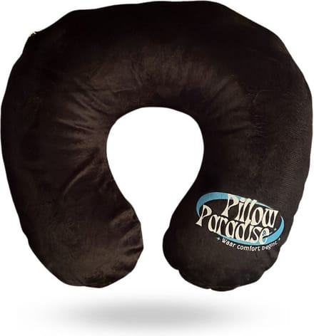 Pillow Paradise - Nekkussen - Reizen - Travel - Opblaasbaar - Zwart