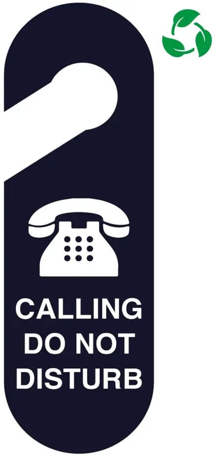 Calling do not disturb deurhanger - Forex Re materiaal | 30 x 10 cm