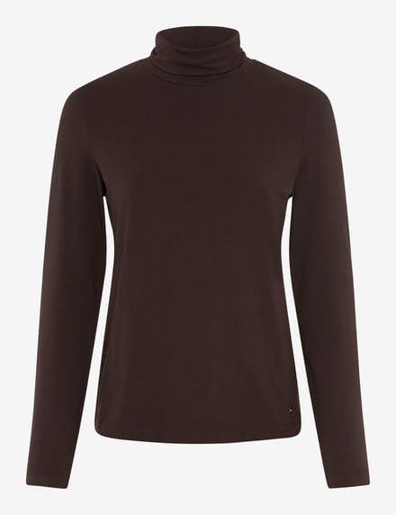 Brax Dames Shirt  Style CARINA L brunette, donkerbruin, maat 48