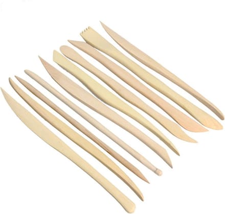 10 Stuks Boetseer Gereedschap – Hout – Aardewerk Klei Tool