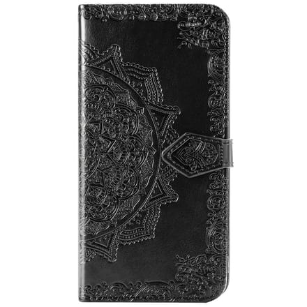 Mandala Bookcase voor de Apple iPhone 11 - Zwart