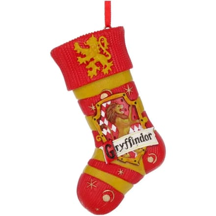 Nemesis Now - Harry Potter Kerstbal - Gryffindor Stocking Hanging Ornament  - Rood/Geel