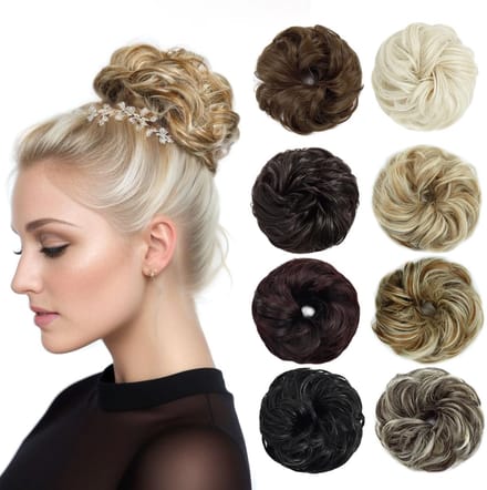 Crepy Haarstuk voor Dames - Elastische Scrunchie Kapsels