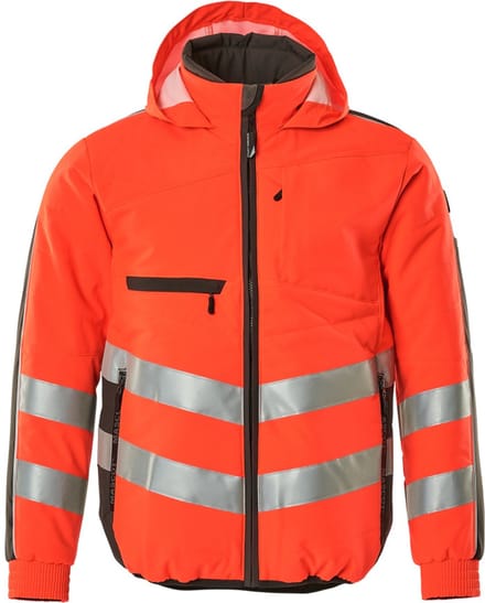 Mascot Safe Supreme Jas 15515-249 - hi-vis rood/donkerantraciet - S