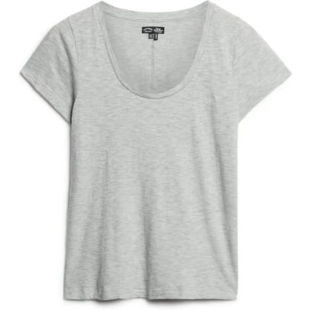 Superdry Scoop Neck T-shirt Dames - Grijs