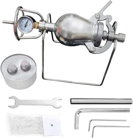 Popcorn Machine - Hand Maker - Familie Feest - Traditioneel Ontwerp - 400ml - Zilver