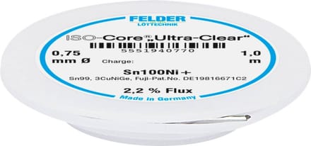 Felder LAttechnik ISOCore UltraClear Sn100Ni+ Soldeertin loo