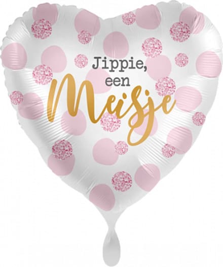 Folieballon - Jippie een Meisje
