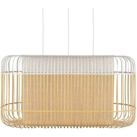 Forestier Bamboo oval XL hanger Naturel wit