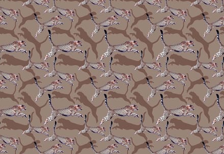 Fotobehang Cheetah Abstract | XL - 208cm x 146cm | 130g/m2 Vlies