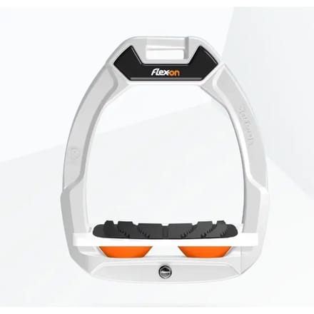 Veiligheidseindstukken voor paardrijden Met een helling Grip Wit/Wit/Oranje Flex-On Safe-On