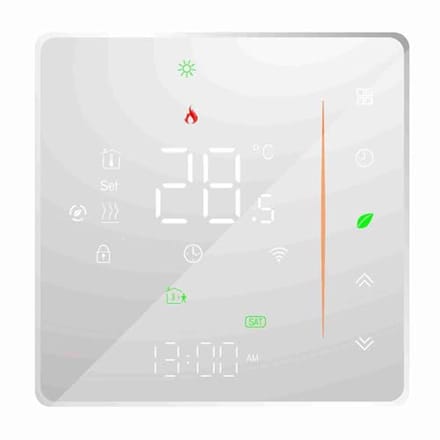 WIFI Thermostaat voor Watervloerverwarming - Programmeerbare Temperatuurregeling met Afstandsbediening - Geschikt voor Smart Home