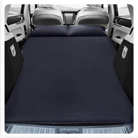 Auto Matras - Luchtbed Auto - Reizen - Zelfopblaasbaar - 15 cm dik - Zwart