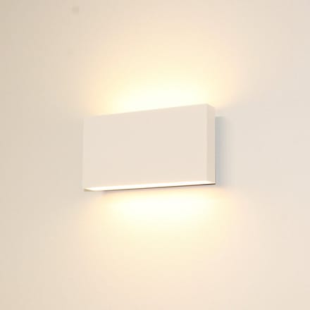 Artdelight - Wandlamp Box - Wit - 2x LED 4W 2700K - IP54 - Dimbaar