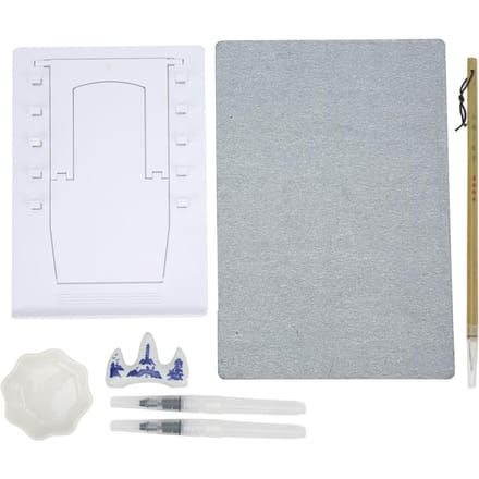 Water Tekenbord Kit Herbruikbaar Milieuvriendelijk Kwast Water Schilderen Kunst Bord Gereedschap Set met Standaard white