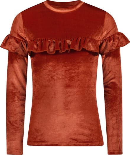 4PRESIDENT T-shirt meisjes - Rust - Maat 92 - Meiden shirt