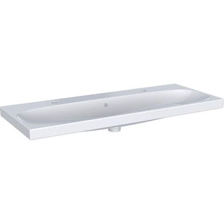 Geberit Acanto washbasin simple mounting 120 cm with 2 tap holes and overflow 501.880.00.1