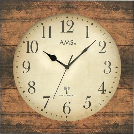 AMS Wandklok vierkant 5550
