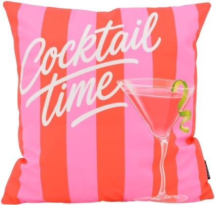 Cocktail Time Kussenhoes | 45x45 cm | Katoen/Polyester