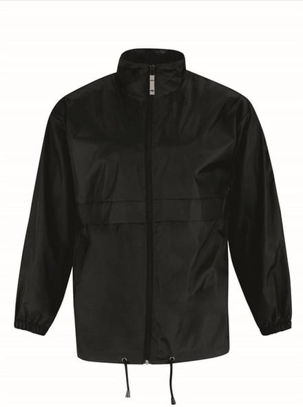 Windjas/regenjas voor heren zwart maat S