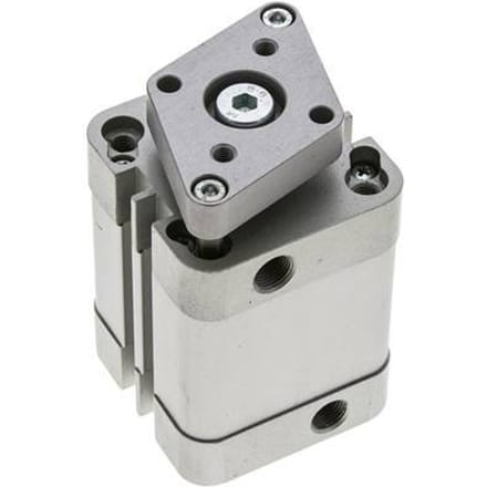 ISO 21287 Compacte Dubbelwerkende Cilinder 40-25mm - Magnetisch - Niet-roterend