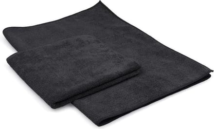 Microvezeldoek zwart Maxi Soft 40 x 85 cm  (2 stuks)