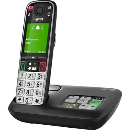 Gigaset EASY 500 Draadloze seniorentelefoon Kleurendisplay Zwart