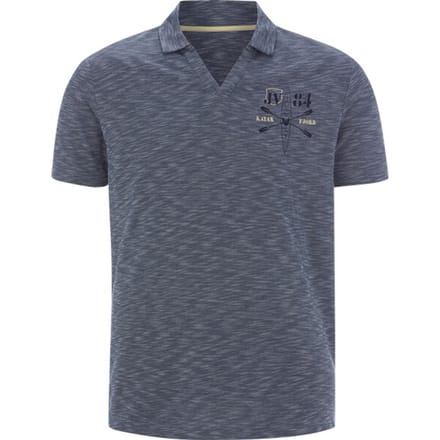 Jan Vanderstorm herren Poloshirt - 80/82 - donkerblauw - Plus Size