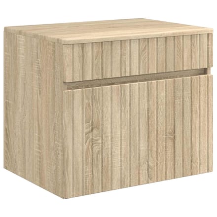 vidaXL - Wandgemonteerde - Badkamerkast - Sonoma - Eiken - 59 - x - 44,5 - x - 50 - cm