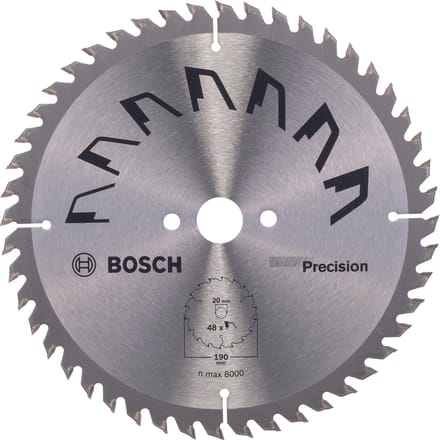 Bosch Cirkelzaagblad PRECISION 190 x 20 x 2,5 mm - 48 tanden
