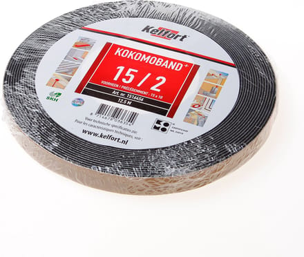 Kelfort Kokomoband zwart 12.5 meter 15x10 15/2