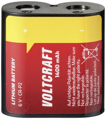 VOLTCRAFT CRP2 CR-P2 Fotobatterij Lithium 1400 mAh 6 V 1 stuk(s)
