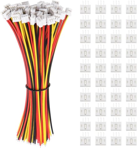 3-Pin Connector Set met 22AWG Kabel 150mm (40 Set)