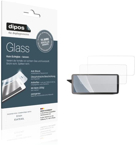 dipos – 2x Matte Pantserfolie geschikt voor Erisin ES47E40L | 9H Screenprotector
