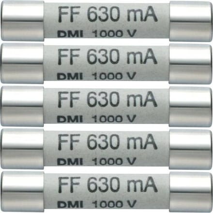 testo 0590 0006 Zekering Multimeterzekering, 5-delige set reservezekeringen 630 mA/1000 V 1 stuk(s)