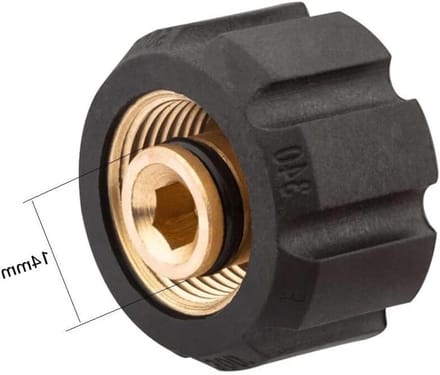 Schuimlans Adapter - Hogedruk Connector - Auto Wassen - Snelle Koppeling - M22x14mm - Zwart Goud