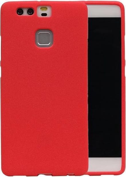 Rood Zand TPU back case cover hoesje voor Huawei P9