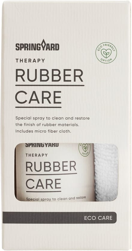 Springyard rubber care kit – reiniger & beschermspray voor rubber – voorkomt verkleuring & uitdroging – 1 set