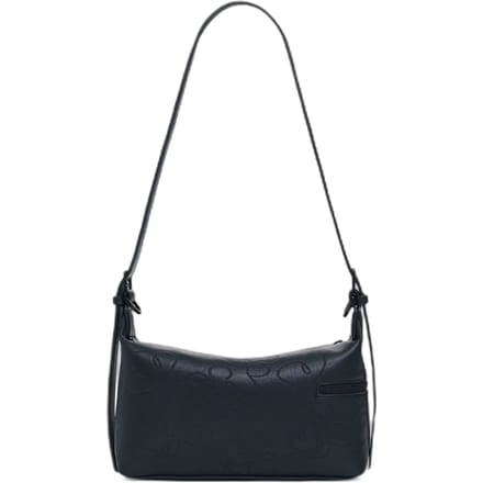 Desigual schoudertas Mickey Lines Huntington Bag Black zwart