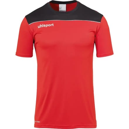 Uhlsport Offense 23 Poly Shirt Kind Rood-Zwart-Wit Maat 140