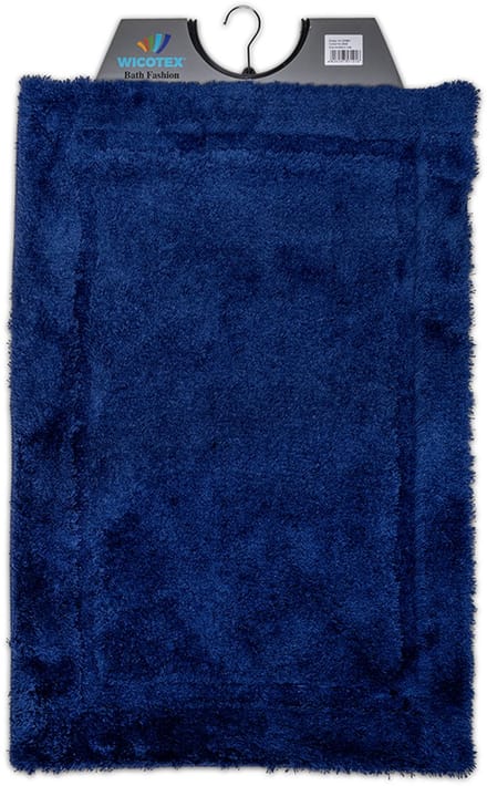Wicotex - Badmat Donkerblauw - Badmat - Antislip onderkant - Afmeting 60x90cm