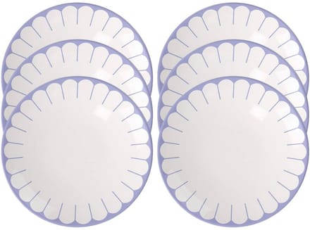 Frühstücksteller Fleur Couleur ø 21,2 cm Set van 6