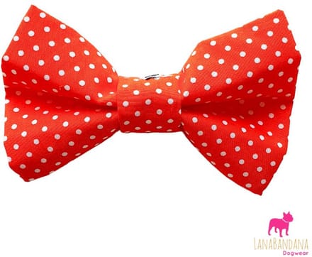 LanaBandana Dogwear | Bowtie | Orange Dots | One size