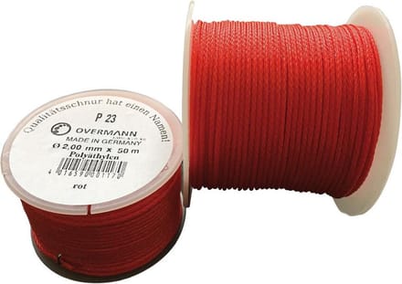 Metselaarskoord Polyethyleen 2mm, 100 m rood
