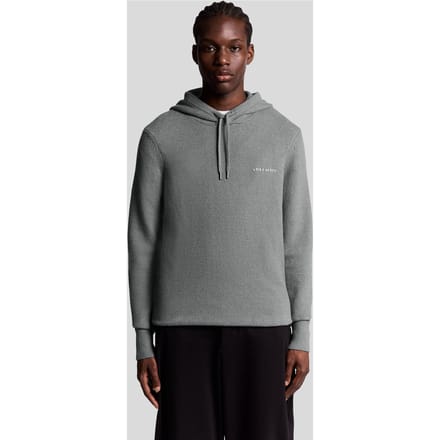 Lyle & Scott gebreide Script Hoodie - Grijs