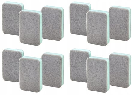 IKEA SVAMPIG Afwasponsjes 12 stuks - Grijsgroen, 7x11cm