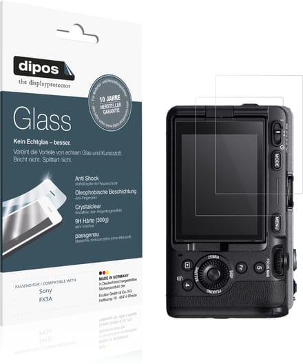 dipos – 2x Pantserfolie geschikt voor Sony FX3A | 9H Screenprotector