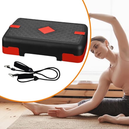 Fitness Trainer - Oefenplatform - Thuis Trainen - Antislip Oppervlak - 45 x 29 cm - Rood