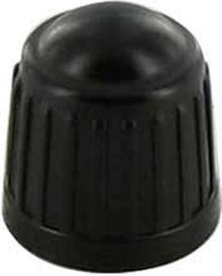 Ventieldop zwart plastic 4 stuks