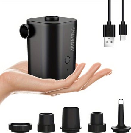 Livano Luchtbedpomp - OpblaaspompLucht Pomp - Luchtpomp - Camping Pomp - Elektrisch - Zwart